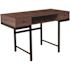 Carnegy Avenue 47.25 in. Dark Ash Rectangular 2 -Drawer Writing Desk with Shelf