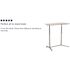 Carnegy Avenue 37.4 in. Rectangular Light Gray Computer Desks with Adjustable Height
