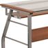 Carnegy Avenue 39.4 in. Rectangular Clear/Silver Computer Desks with Keyboard Tray