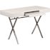 Carnegy Avenue 44.3 in. Rectangular White Computer Desks with Keyboard Tray