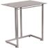Carnegy Avenue 27.5 in. Rectangular Black/Silver Computer Desks with Glass Top