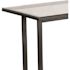 Carnegy Avenue 47.3 in. Rectangular Clear/Black Writing Desks with Glass Top