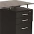 Carnegy Avenue 47.25 in. Black Rectangular 3 -Drawer Computer Desk with File Storage