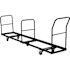 Carnegy Avenue Steel 4-Wheeled Folding Chair Dolly in Black