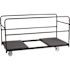 Carnegy Avenue Steel 4-Wheeled Folding Chair Dolly in Black