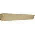 King Electric 240-Volt 450-Watt 34 in. Cove Heater in Almond