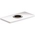 KOHLER Insight .3125 in. x 6 in. L x 3 in. W Escutcheon Square Plate in Polished Chrome