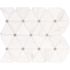 MSI Argent Marble Pinwheel 12 in. x 14 in. Polished Marble Look Floor and Wall Tile (11.6 sq. ft./Case)