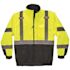 GloWear Men's Large Lime High Visibility Reflective Quilted Bomber Jacket