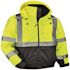 GloWear Men's X-Large Lime High Visibility Reflective Quilted Bomber Jacket