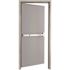 36 in. x 84 in. Fire-Rated Left Hand Galvanneal Finish Steel Commercial Door Slab with Panic Bar and Adjustable Frame