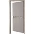36 in. x 80 in. Fire-Rated Right-Hand Galvanneal Finish Steel Commercial Door Slab with Panic Bar and Adjustable Frame