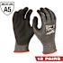 Milwaukee Small Gray Nitrile Level 5 Cut Resistant Dipped Work Gloves (12-Pack)