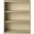 Hirsh 42 in. Tall Putty Metal 3-Shelf Standard Bookcase with Adjustable Shelves
