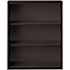 Hirsh 42 in. Tall Black Metal 3-Shelf Standard Bookcase with Adjustable Shelves