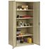 Hirsh 36 in. W x 72 in. H x 24 in. D 5-Shelf Steel Freestanding Storage Cabinet in Putty