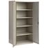 Hirsh 36 in. W x 72 in. H x 24 in. D 5-Shelf Steel Freestanding Storage Cabinet in Light Gray
