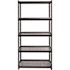 Iron Horse Riveted Garage Storage Shelving Unit, 5-Shelf Steel Black Unit 36 in. W x 72 in. H x 18 in. D