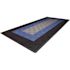 Swisstrax 8.3 ft. x 17.5 ft. Silver with Black and Blue Borders Ribtrax Smooth ECO Single Car Pad Kit