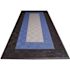 Swisstrax 8.3 ft. x 17.5 ft. Silver with Black and Blue Borders Ribtrax Smooth ECO Single Car Pad Kit