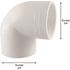 Charlotte Pipe 3/4 in. x 3/4 in. 90 Degree PVC Socket x Socket Elbow Fitting 35 -Pack