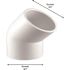 Charlotte Pipe 3/4 in. PVC Elbow S x S Pro Pack (20-Pack)