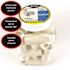 Charlotte Pipe 3/4 in. x 3/4 in. x 1/2 in. PVC Tee Pro Pack (20-Pack)