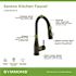 Symmons Sereno Single Handle Pull-Down Sprayer Kitchen Faucet in Matte Black