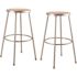 National Public Seating 30 in. Grey Heavy-Duty Steel Stool (2-Pack)