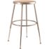 National Public Seating 19 in. - 27 in. Height Grey Adjustable Heavy-Duty Steel Stool (2-Pack)