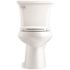 KOHLER Highline Arc 12 in. Rough In 2-Piece 1.28 GFP Single Flush Elongated Chair Height Toilet in White with Soft Close Seat