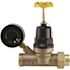 Apollo 1/2 in. FNPT x 3/4 in. MNPT Lead Free Bronze Pressure Reducing Valve with Gauge