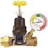Apollo 1/2 in. FNPT x 3/4 in. MNPT Lead Free Bronze Pressure Reducing Valve with Gauge