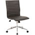 BOSS Office Products Black Contemporary Armless Desk Chair