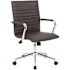 BOSS Office Products Black Contemporary Desk Chair Chrome Arms