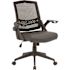 BOSS Office Products Black Mesh Flip Arm Task Chair