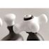 Kingston Brass Restoration Porcelain Cross 4 in. Centerset 2-Handle Bathroom Faucet in Matte Black
