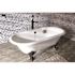 Kingston Brass Traditional Single-Handle Floor-Mount Roman Tub Faucet with Hand Shower in Oil Rubbed Bronze