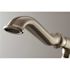 Kingston Brass Traditional Single-Handle Floor-Mount Roman Tub Faucet with Hand Shower in Brushed Nickel