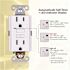 Faith 15 Amp 125-Volt GFCI Duplex Outlet, GFI Receptacle with Indicator Light, Wall Plate Included, White (10-Pack)
