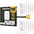 20-Amp 125-Volt GFCI Duplex Tamper Resistant Outlet, GFI Receptacle with Indicator Light and Wall Plate, White (10-Pack)