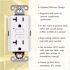 Faith 20-Amp 125-Volt GFCI Outlet, Self-Test GFI Receptacle, Duplex Outlet, Wall Plate Included, White (10-Pack)