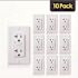Faith 20-Amp 125-Volt GFCI Outlet, Self-Test GFI Receptacle, Duplex Outlet, Wall Plate Included, White (10-Pack)