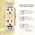 Faith 20-Amp 125-Volt GFCI Outlet, Self-Test GFI Receptacle, Duplex Outlet, Wall Plate Included, Ivory (10-Pack)