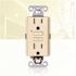 15-Amp 125-Volt GFCI Duplex Tamper Resistant Outlet, GFI Receptacle with Indicator Light and Wall Plate, Ivory (10-Pack)