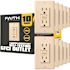 15-Amp 125-Volt GFCI Duplex Tamper Resistant Outlet, GFI Receptacle with Indicator Light and Wall Plate, Ivory (10-Pack)