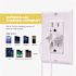 15 Amp Decorator Tamper-Resistant Duplex Outlet and 4.6 Amp USB Charger Receptacle, Wall Plate Included, White (10-Pack)