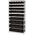 QUANTUM STORAGE SYSTEMS Giant Open Hopper 36 in. x 14 in. x 74 in. Wire Chrome Heavy Duty 10-Tier Industrial Shelving Unit