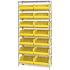 QUANTUM STORAGE SYSTEMS Giant Open Hopper 36 in. x 14 in. x 74 in. Wire Chrome Heavy Duty 8-Tier Industrial Shelving Unit
