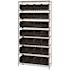 QUANTUM STORAGE SYSTEMS Giant Open Hopper 36 in. x 14 in. x 74 in. Wire Chrome Heavy Duty 8-Tier Industrial Shelving Unit